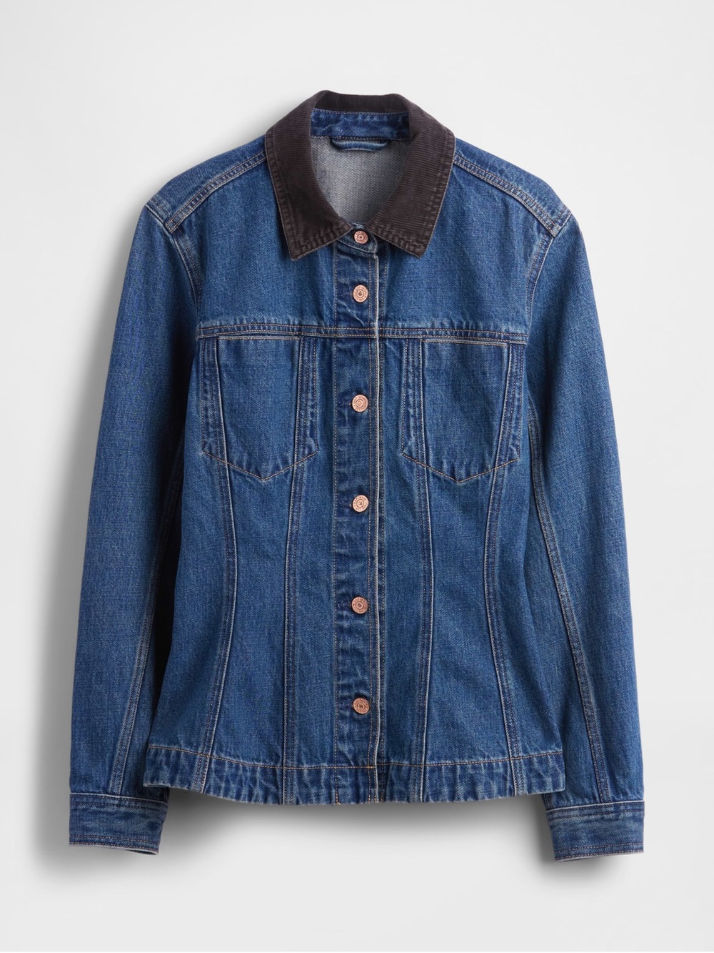 NWT GAP Fitted Longline Denim Jacket size M